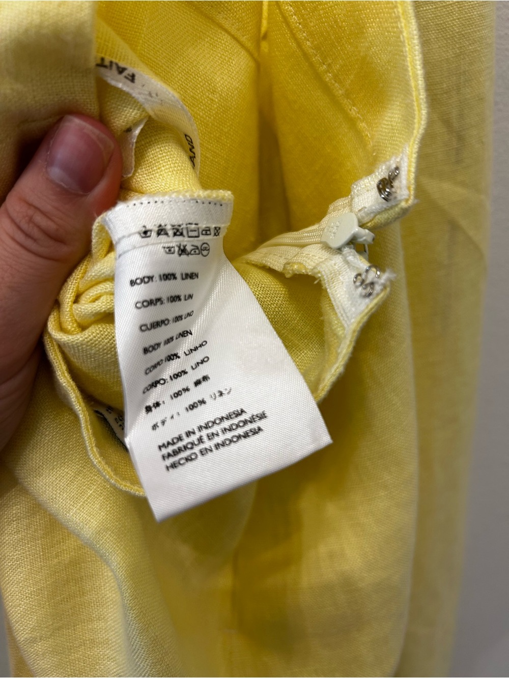 Faithful the brand linen butter yellow Pants - Picture 5 of 5